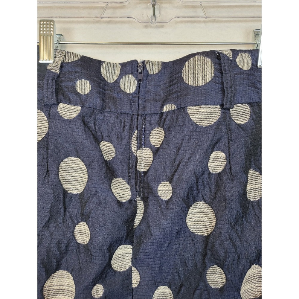 Charlotte Russe Womens Mini Skirt High Waist Polka Dot Navy White Size 10 - Picture 5 of 6